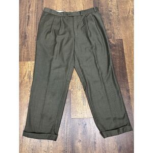 VTG Polo University 120s cashmere by Ralph Lauren mens 38/30 cuffed dress pants.